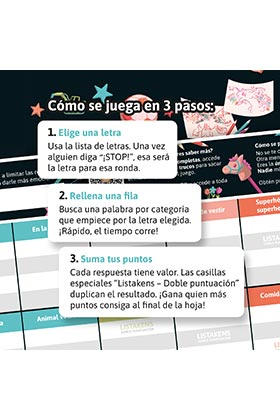 Listos Listas y Listakens Junior