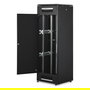 Digitus Unique 36HE Armario de Rack de Red Independiente, 1787x600x600 mm (36U), Negro, Capacidad 800 kg, Puerta de Vidrio Delantera, IP20