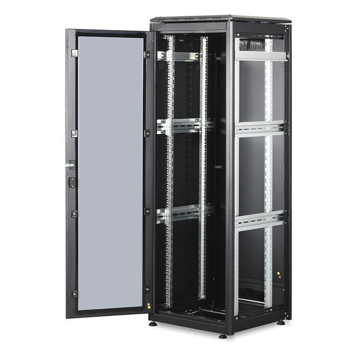 Digitus Unique 36HE Armario de Rack de Red Independiente, 1787x600x600 mm (36U), Negro, Capacidad 800 kg, Puerta de Vidrio Delantera, IP20 Digitus Unique 36HE Armario de Rack de Red Independiente, 1787x600x600 mm (36U), Negro, Capacidad 800 kg, Puerta de Vidrio Delantera, IP20