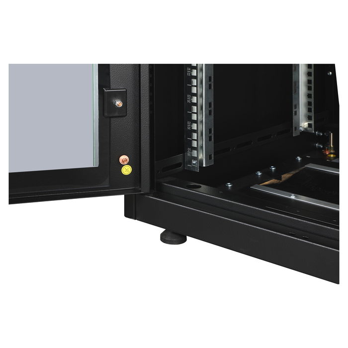 Digitus Unique 36HE Armario de Rack de Red Independiente, 1787x600x600 mm (36U), Negro, Capacidad 800 kg, Puerta de Vidrio Delantera, IP20 Digitus Unique 36HE Armario de Rack de Red Independiente, 1787x600x600 mm (36U), Negro, Capacidad 800 kg, Puerta de Vidrio Delantera, IP20