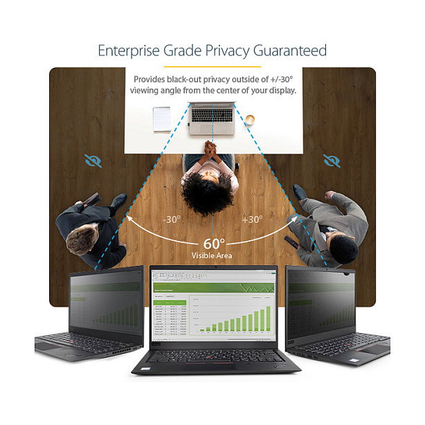 StarTech Filtro de Privacidad para Portátil 15.6 Pulgadas 16:9 Dorado