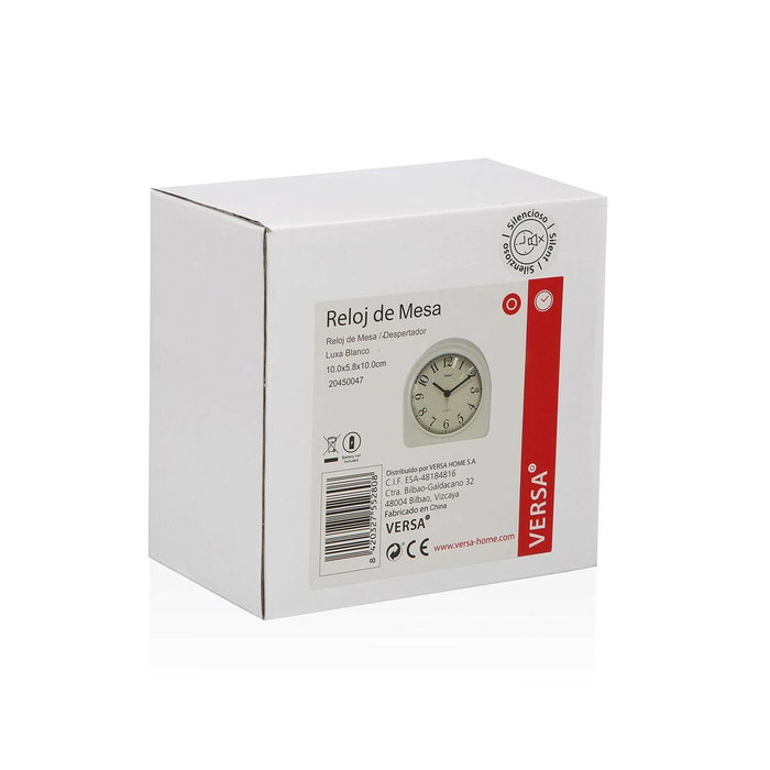 Reloj de Mesa Versa Luxa Blanco