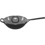 Zwilling Milano Wok de 30 cm con Tapa de Vidrio, Negro