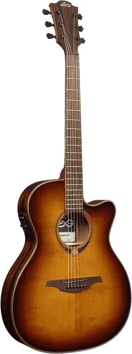 LAG Guitarra Acústica Auditorium Slim Cutaway 118 A/E - Brown Shadow | Electroacústica Tapa Cedro Rojo Macizo, Fondo Khaya, Acabado Brillante