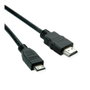 ROLINE Cable HDMI de alta velocidad con Ethernet, HDMI estándar a Mini HDMI, 2 m, Negro