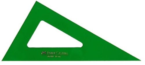 Faber-Castell Cartabón Técnico sin Graduar 28 cm Verde