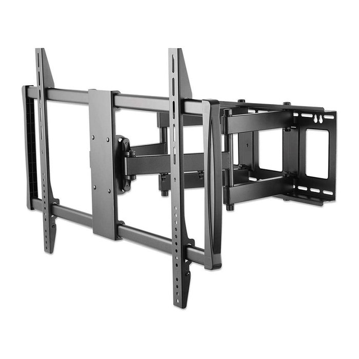 MANHATTAN Soporte de pared articulado para TV, pantallas de 60" a 100", carga 80 kg, VESA 200x200 a 900x600 mm, negro