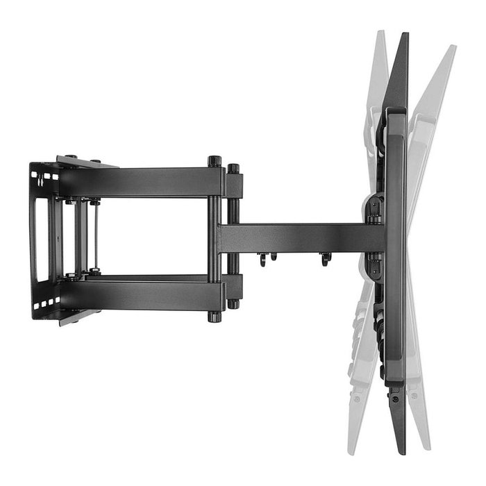 MANHATTAN Soporte de pared articulado para TV, pantallas de 60" a 100", carga 80 kg, VESA 200x200 a 900x600 mm, negro