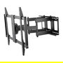 MANHATTAN Soporte de pared articulado para TV, pantallas de 60" a 100", carga 80 kg, VESA 200x200 a 900x600 mm, negro