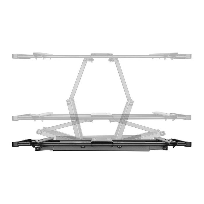 MANHATTAN Soporte de pared articulado para TV, pantallas de 60" a 100", carga 80 kg, VESA 200x200 a 900x600 mm, negro
