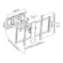 MANHATTAN Soporte de pared articulado para TV de 60 a 100 pulgadas