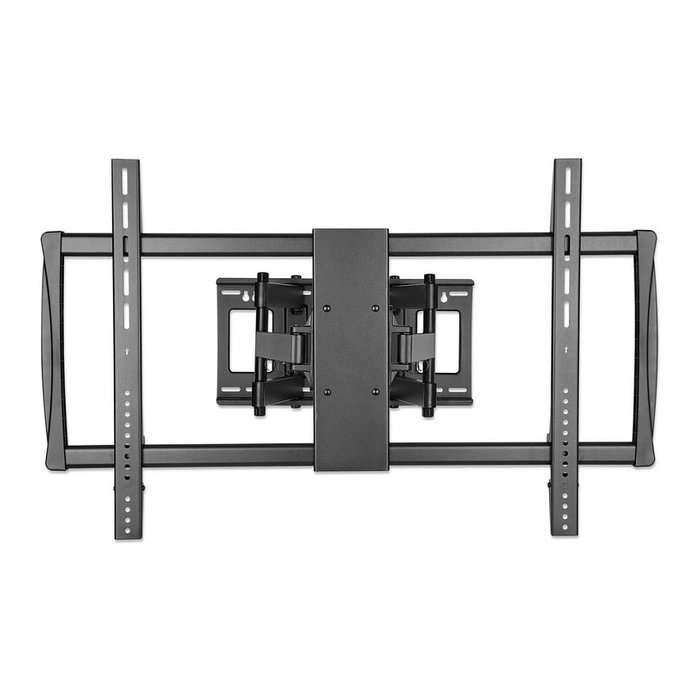 MANHATTAN Soporte de pared articulado para TV, pantallas de 60" a 100", carga 80 kg, VESA 200x200 a 900x600 mm, negro