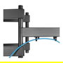 MANHATTAN Soporte de pared articulado para TV, pantallas de 60" a 100", carga 80 kg, VESA 200x200 a 900x600 mm, negro