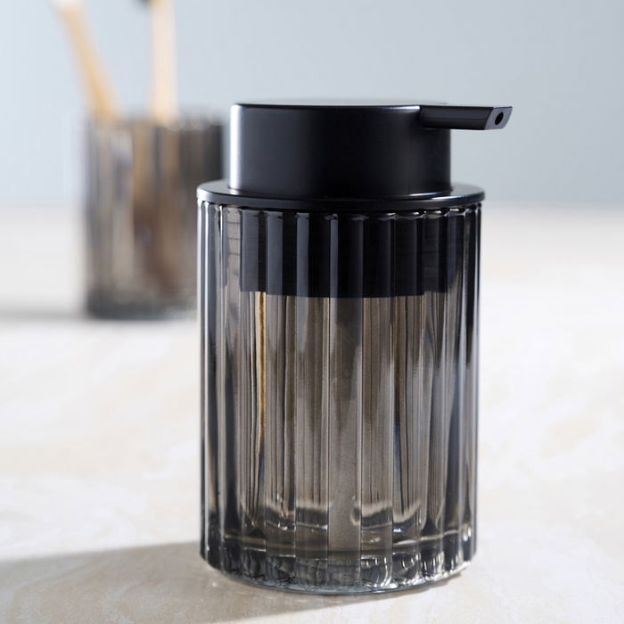 Day Dispensador Jabón Vidrio y Plástico Altura 12,5 cm Diámetro 7,5 cm