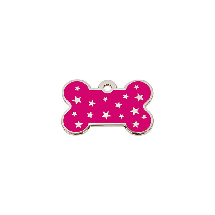 Placa identificativa para collar Imarc PetScribe Passion Rosa Plata Placa identificativa para collar Imarc PetScribe Passion Rosa Plata
