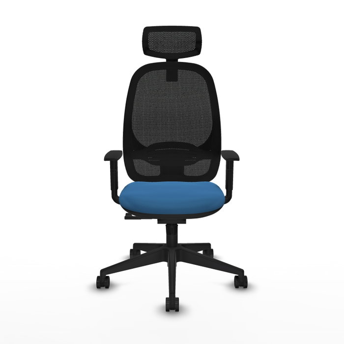 PIQUERAS Y CRESPO Silla de oficina Cilanco con mecanismo Sincro, Azul claro y Negro PIQUERAS Y CRESPO Silla de oficina Cilanco con mecanismo Sincro, Azul claro y Negro