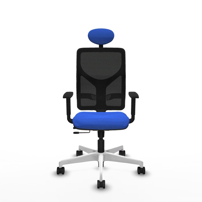 PIQUERAS Y CRESPO Silla de oficina Motilla Azul y Negro
