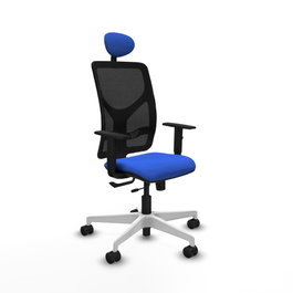 PIQUERAS Y CRESPO Silla de oficina Motilla Azul y Negro