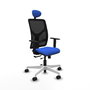 PIQUERAS Y CRESPO Silla de oficina Motilla Azul y Negro