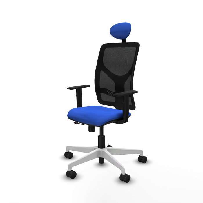 PIQUERAS Y CRESPO Silla de oficina Motilla Azul y Negro