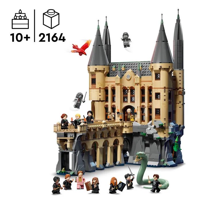 Lego Harry Potter 76473 Castillo de Hogwarts: Ala Este - Set del 10.º aniversario para decorar