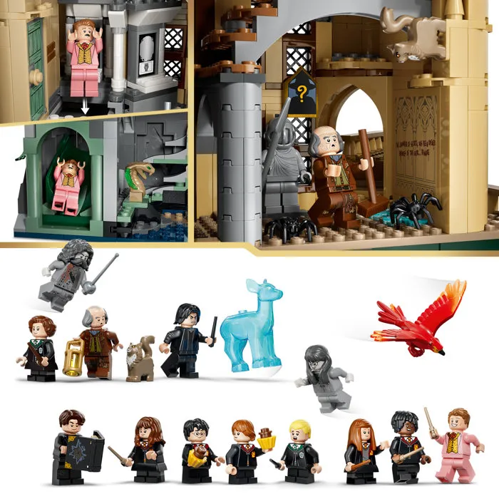 Lego Harry Potter 76473 Castillo de Hogwarts: Ala Este - Set del 10.º aniversario para decorar