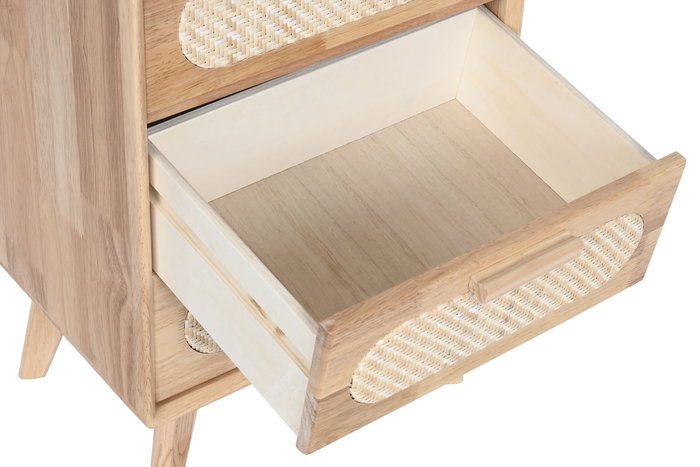DKD Home Decor Cajonera Scandi Natural 93 x 40 x 30 cm | 4 Cajones DKD Home Decor Cajonera Scandi Natural 93 x 40 x 30 cm | 4 Cajones