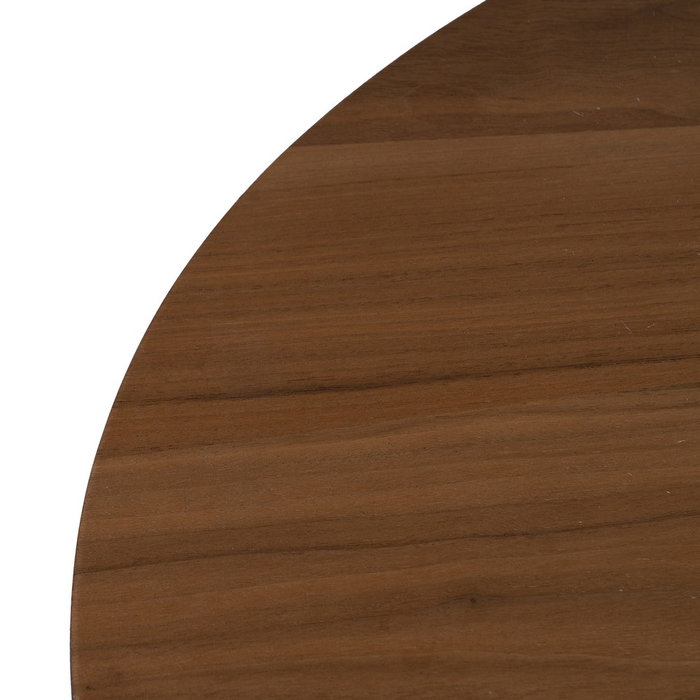 Mesa Comedor Natural-Negro Dm-Metal 178 X 80 X 77 cm