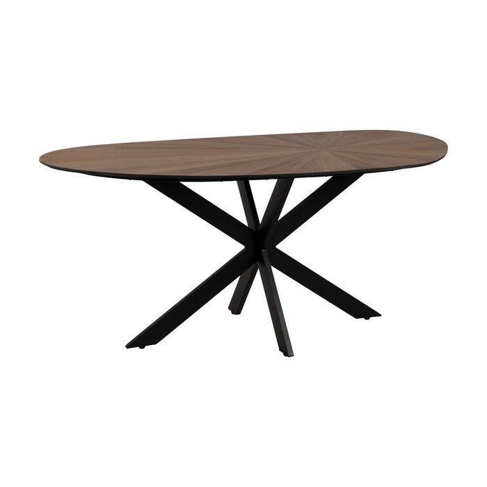 Ixia Mesa de Comedor Natural-negro DM-Metal 178 x 80 x 77 cm Ixia Mesa de Comedor Natural-negro DM-Metal 178 x 80 x 77 cm