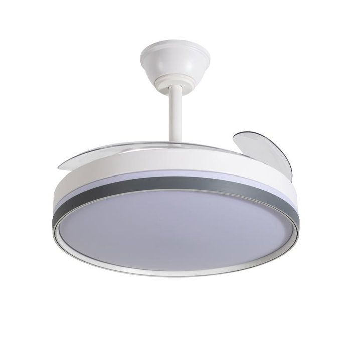 AVANT Ventilador de Techo 42 Pulgadas Retráctil, 30W Motor y 36W LED, Control por App