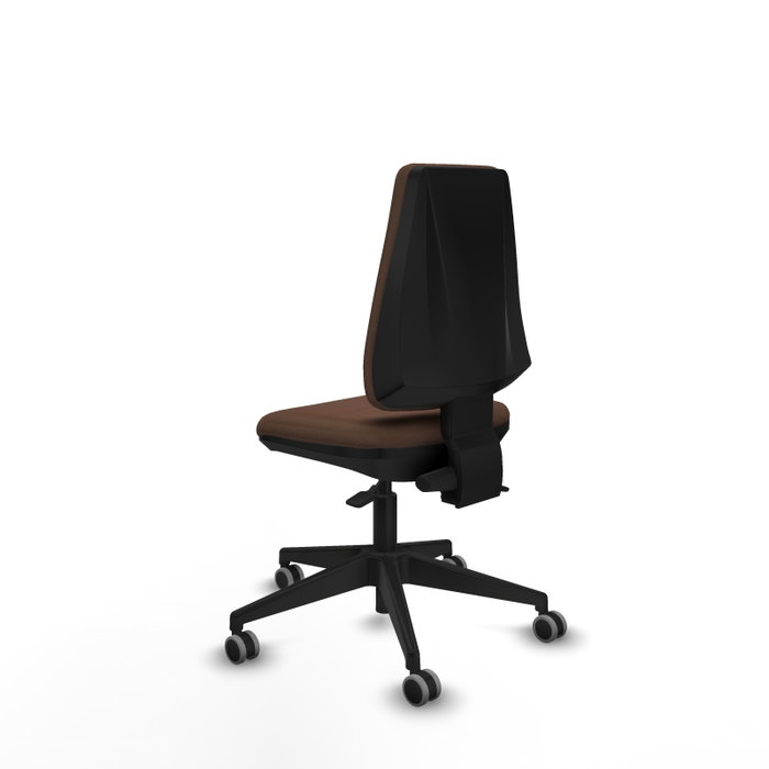 PIQUERAS Y CRESPO Silla de oficina Elche con mecanismo Asincro, Tela Marrón oscuro PIQUERAS Y CRESPO Silla de oficina Elche con mecanismo Asincro, Tela Marrón oscuro