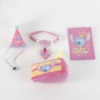 Disney Stitch Set para mascotas cumpleaños 16.0 x 26.4 x 10.5 cm Rosa