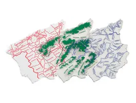 Faibo Plantilla Mapa España 15x12,5 cm Bolsa 3 Unidades 100% Reciclable