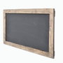 Aberto Design AA049 Pizarra de Madera de Abeto Color Nogal, Hecha a Mano, 100 x 60 x 4 cm