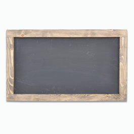 Aberto Design AA049 Pizarra de Madera de Abeto Color Nogal, Hecha a Mano, 100 x 60 x 4 cm