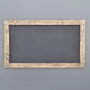 Aberto Design AA049 Pizarra de Madera de Abeto Color Nogal, Hecha a Mano, 100 x 60 x 4 cm
