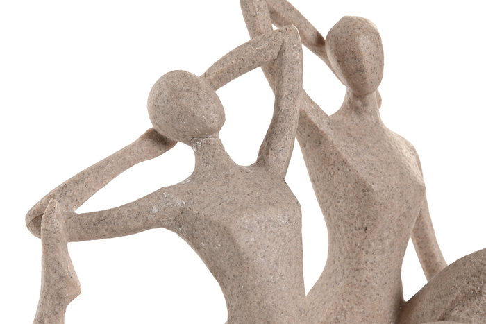 DKD Home Decor Figura de Resina Mujer Beige Surtido de 2 DKD Home Decor Figura de Resina Mujer Beige Surtido de 2
