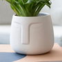 Macetero Caras Cerámico Moa Vinthera 10,5x10,5 cm (6 Unidades)