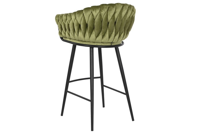 DKD Home Decor Taburete Moderno Verde Negro 58 x 101 x 53 cm