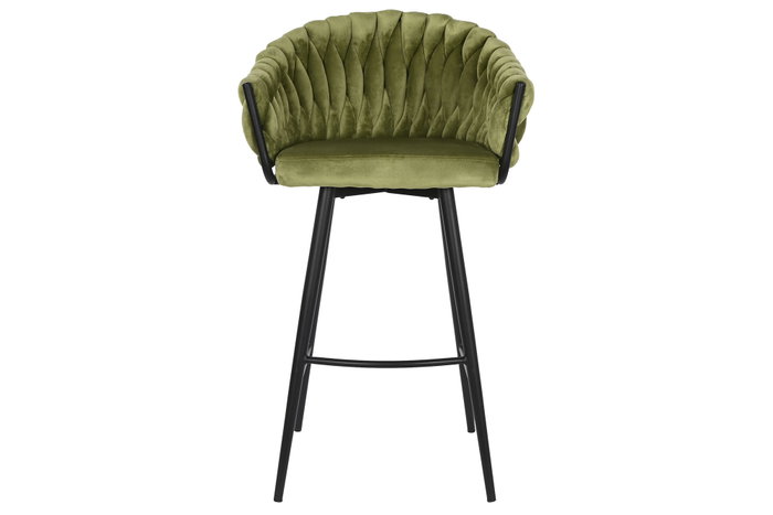 DKD Home Decor Taburete Moderno Verde Negro 58 x 101 x 53 cm
