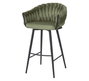 DKD Home Decor Taburete Moderno Verde Negro 58 x 101 x 53 cm