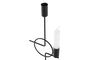 DKD Home Decor Candelabro Moderno Negro Gris 6 x 36 x 14 cm (4 Unidades)