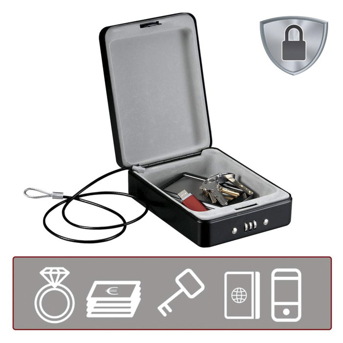 Master Lock Caja de Seguridad Portátil P005CEURBLKHRO Negra Master Lock Caja de Seguridad Portátil P005CEURBLKHRO Negra