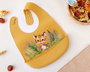 KioKids Babero Silicona Ajustable Mostaza Tigre +6 Meses