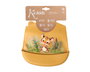 KioKids Babero Silicona Ajustable Mostaza Tigre +6 Meses