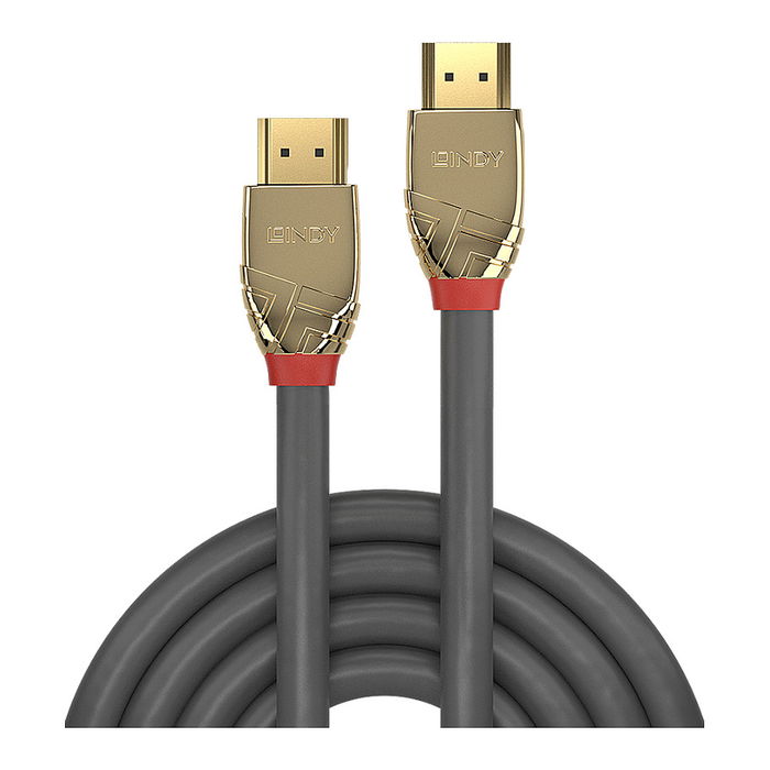 LINDY Cable HDMI 1m High Speed Gold Line 18 Gbps 4K 60Hz HDR Ethernet Audio Return