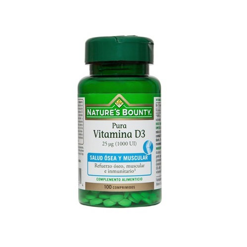 Nature's Bounty Vitamina D3 1000 UI 100 comprimidos Nature's Bounty Vitamina D3 1000 UI 100 comprimidos