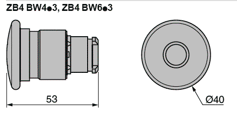SCHNEIDER ELECTRIC Interruptor de presión Harmony XB4 22mm Blanco