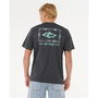 Camiseta de Manga Corta Hombre Rip Curl Legacy Tee Negro 11-12 Años