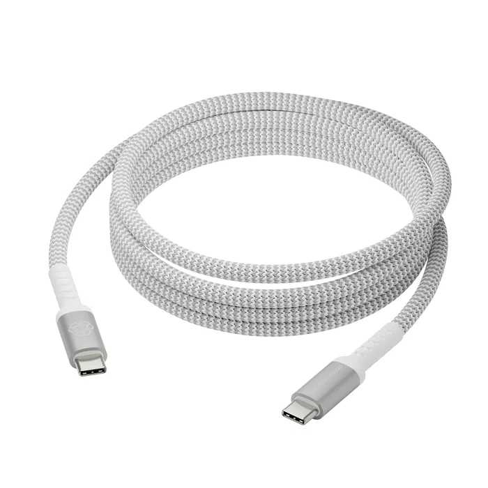 Dbramante1928 CB25CCGR7120 Cable USB-C a USB-C Macho 2.5 m USB 2.0 0.48 Gbit/s Blanco - Cable de Carga y Datos con Soporte de 100W Dbramante1928 CB25CCGR7120 Cable USB-C a USB-C Macho 2.5 m USB 2.0 0.48 Gbit/s Blanco - Cable de Carga y Datos con Soporte de 100W